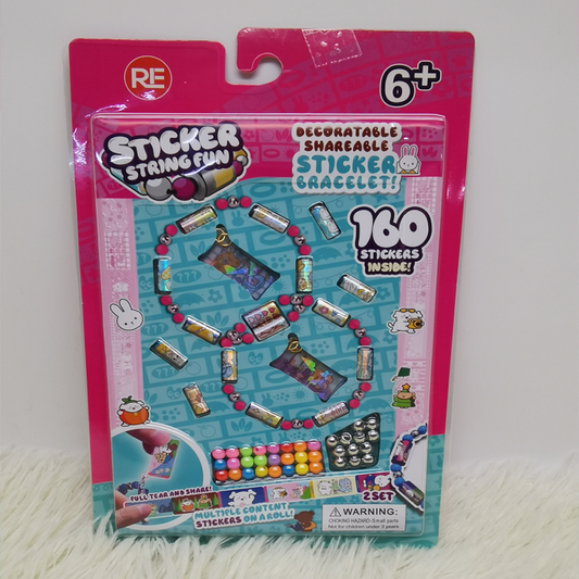 Fashion bracelets with roll stickers