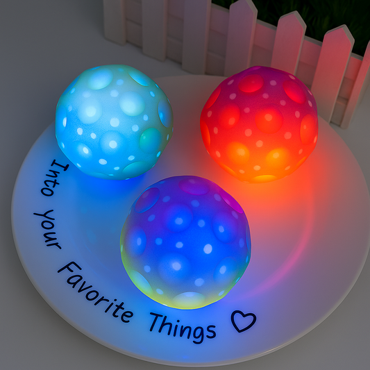 Extreme High Bouncing Ball With LED Light Glowing