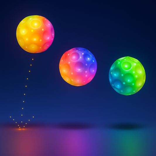 Extreme High Bouncing Ball With LED Light Glowing