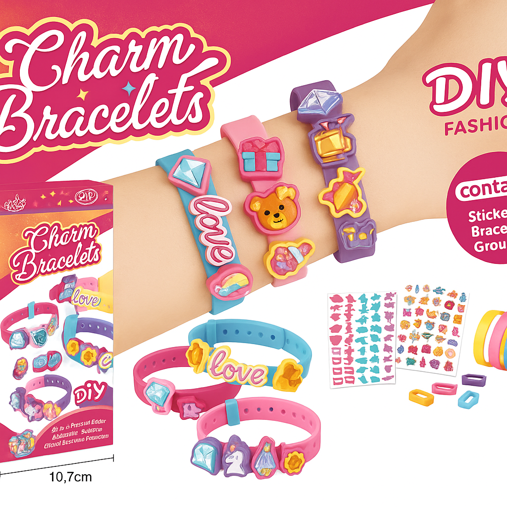 Fashion Girls DIY Beaded Bracelet Kit