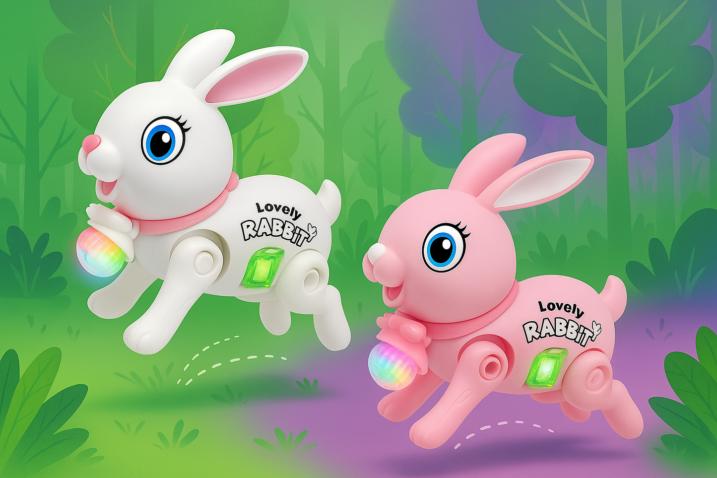 Light up Miniature Rabbit Lovely