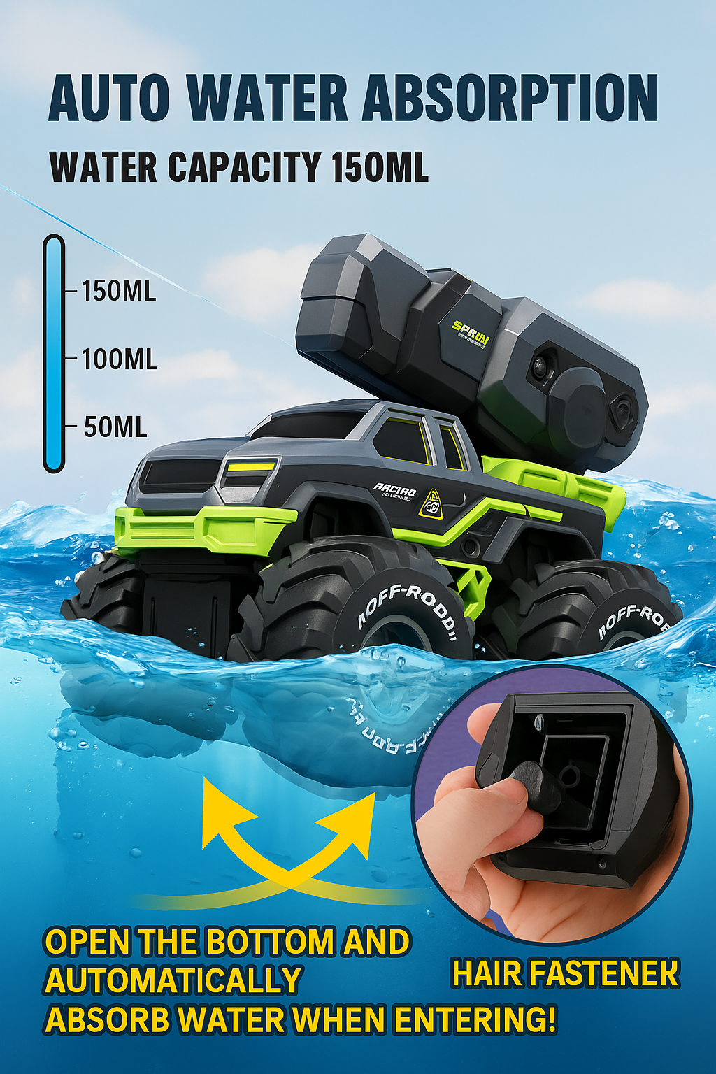 Rc Car with High-pressure Water Gun