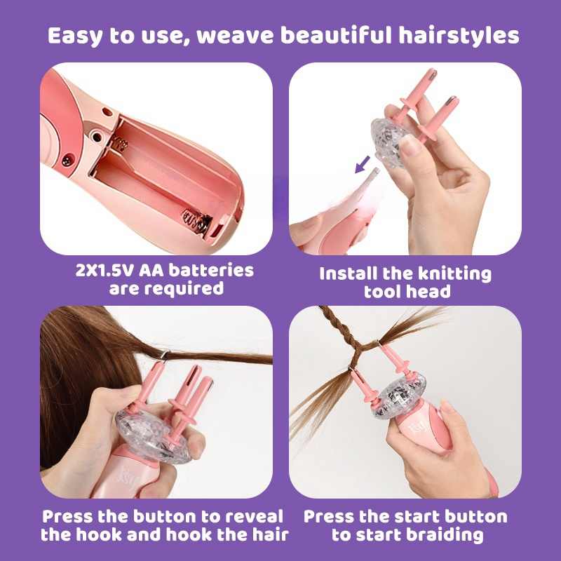 Fashion Novelty Hair Braider Machine Electric Hair Braiding