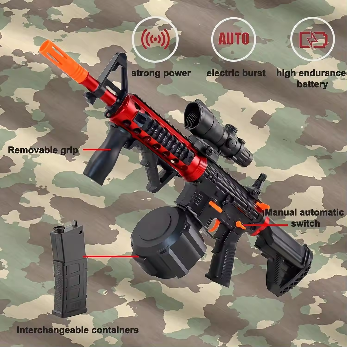 Electric MK46 Gel Ball Blaster