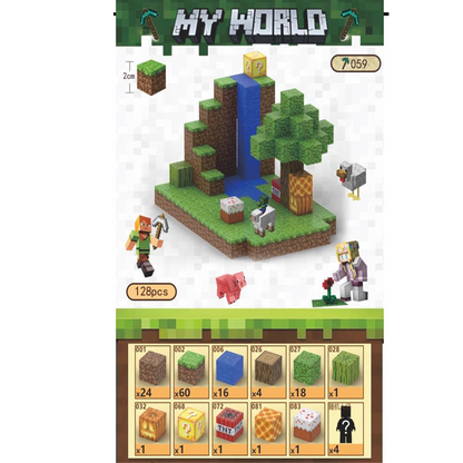 Magnetic Minecraft cubes build your own kingdom