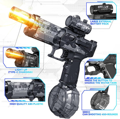 Electric Water pistol with light make your summer better