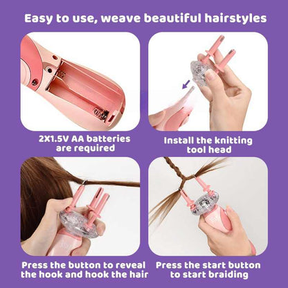 Fashion Novelty Hair Braider Machine Electric Hair Braiding