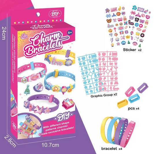 Fashion Girls DIY Beaded Bracelet Kit
