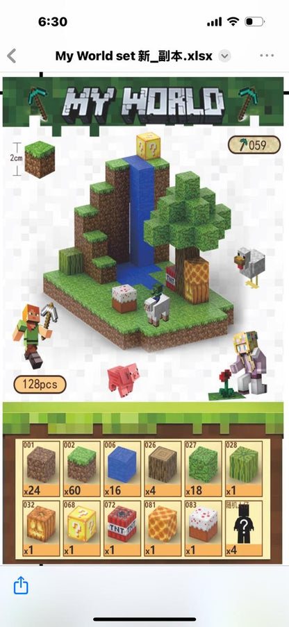 Magnetic Minecraft cubes build your own kingdom
