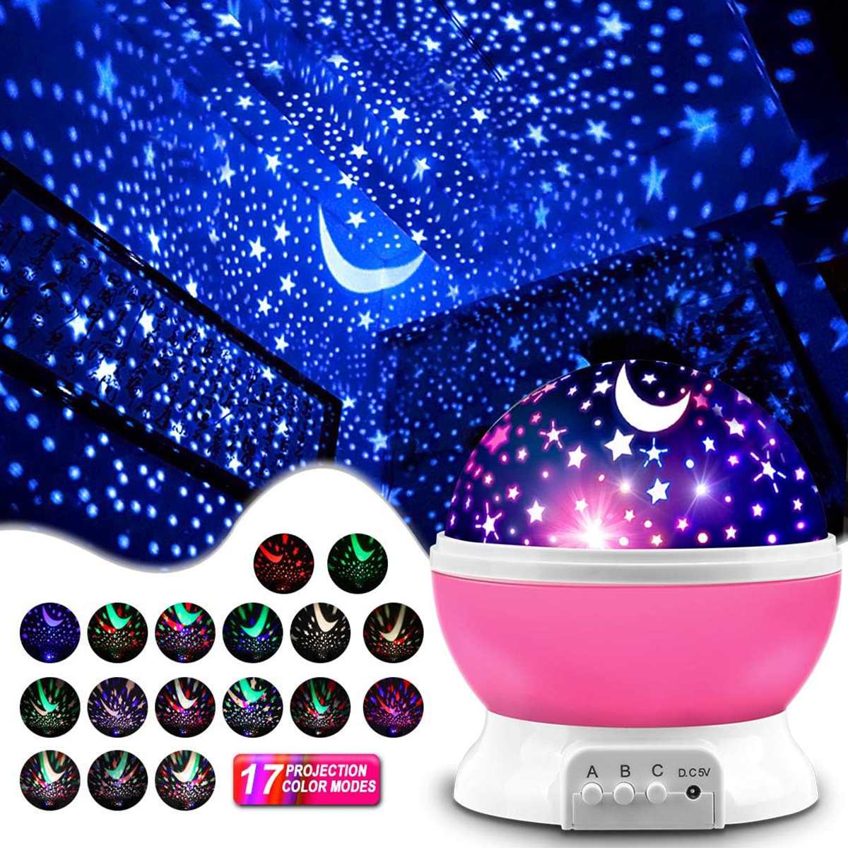 Star Projector Night Lights for Kids
