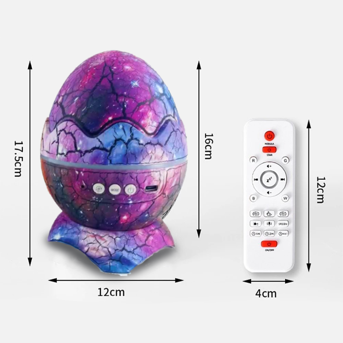 Crack Dinosaur Egg Bluetooth Starry Sky Projection