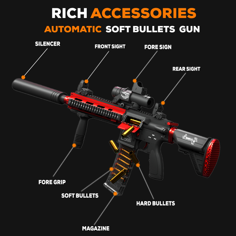 M416 Electric Blast Gun Soft Bullet