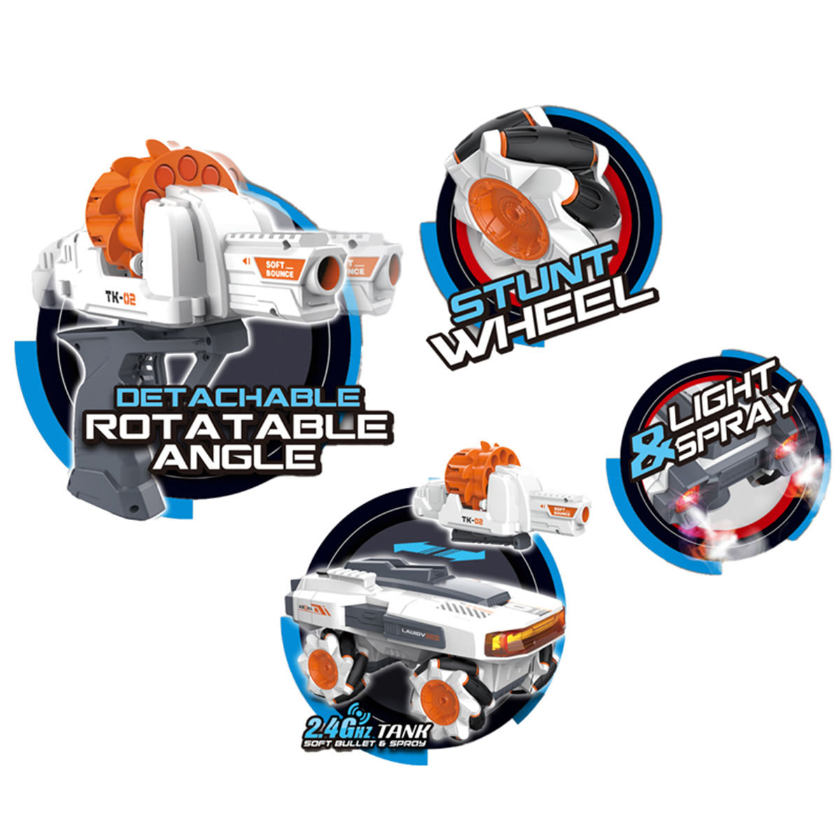 Rc shooting car and smoke with amazing features